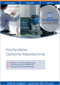 Hofbauer Optik Firmenbroschure